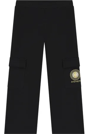 Aigner Pantalon droit à logo imprimé