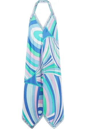 Puccini Robe imprimé à dos nu