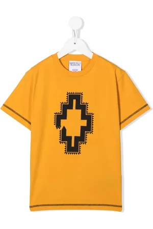 MARCELO BURLON T-shirt en coton à imprimé géométrique