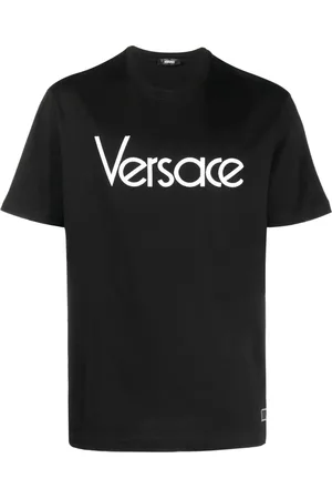 VERSACE T-shirt en coton à logo brodé
