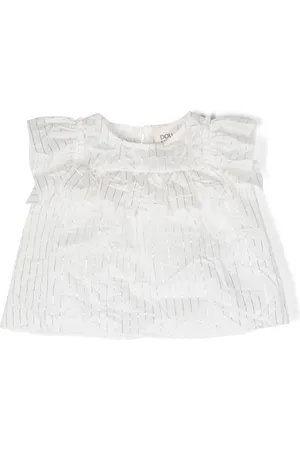 DOUUOD KIDS Blouse rayée à manches courtes