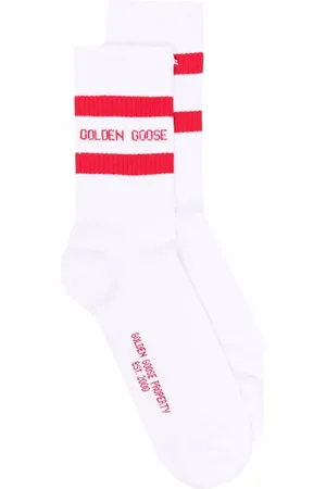 Golden Goose Chaussettes à logo intarsia