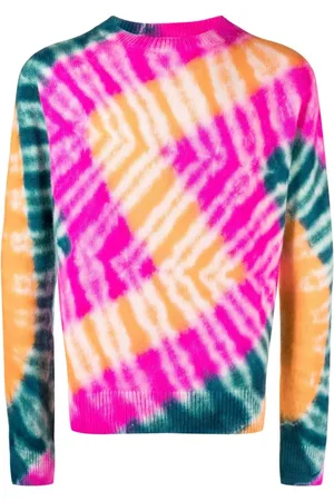 THE ELDER STATESMAN Pull en cachemire à motif tie dye