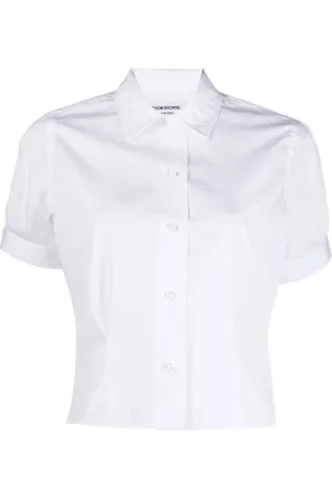 Thom Browne Chemise crop à manches courtes