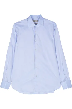 CANALI Chemise en popeline à rayures