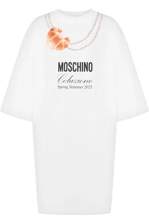 Moschino Robe courte à logo imprimé