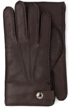 Prada Gants en cuir à boutons pression