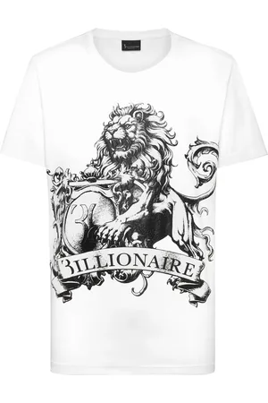 BILLIONAIRE T-shirt en coton à logo SS imprimé