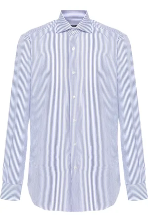 BARBA Chemise en coton à rayures