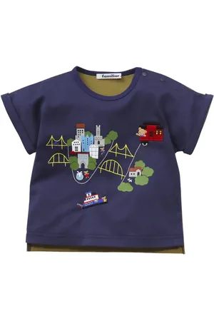 Familiar T-shirt en coton à broderies