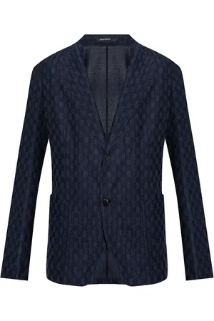 Emporio Armani Blazer en laine à col v