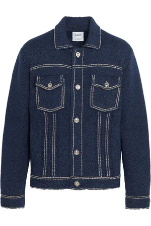 Barrie Veste en maille à effet denim