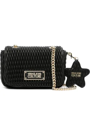 VERSACE Sac porté épaule en cuir artificiel matelassé