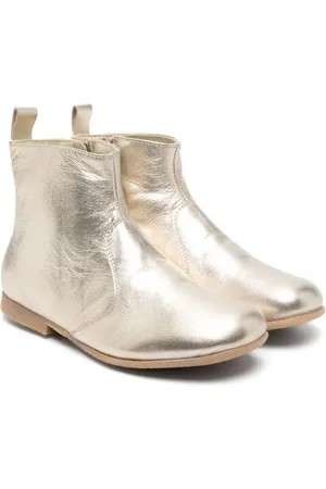 PèPè Bottes Ada en cuir métallisé