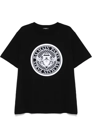 Balmain T-shirt à logo floqué