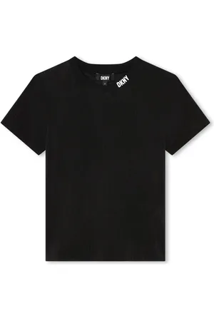 DKNY T-shirt nervuré à logo imprimé