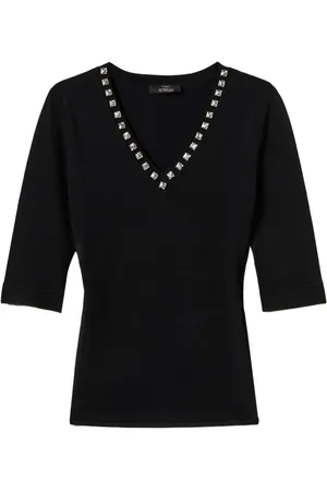 Twin-Set T-shirt à ornements strassés