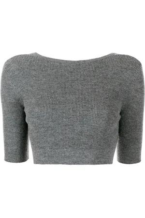 Cashmere In Love Haut crop Liza à dos ouvert