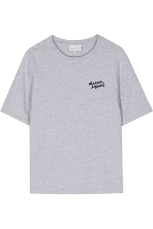 Maison Kitsuné T-shirt en coton à logo brodé