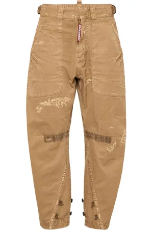 Dsquared2 Pantalon droit à effet usé