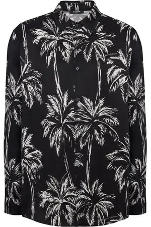 Balmain Chemise à imprimé palmier