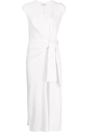 GOEN.J Robe mi-longue à détail torsadé