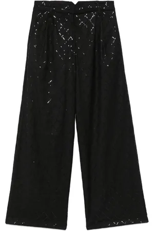 ROTATE Pantalon ample à sequins