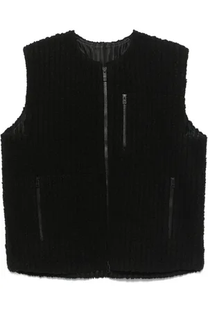 Issey Miyake Gilet en polaire à design plissé