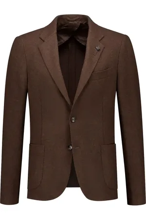 LARDINI Blazer boutonné à détail de broche