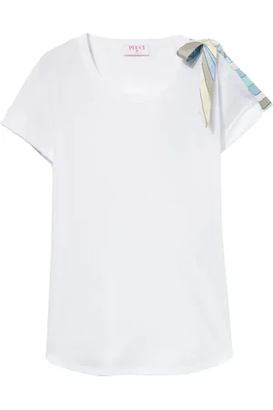 Puccini T-shirt en coton à détails de nœuds