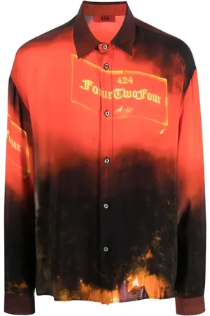 424 FAIRFAX Chemise boutonnée à imprimé graphique