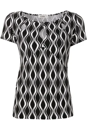 AMIR SLAMA T-shirt à imprimé vagues