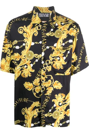 VERSACE Chemise à imprimé baroque