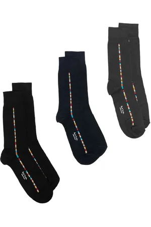 Paul Smith Lot de trois paires de chaussettes à détails contrastants