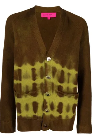 THE ELDER STATESMAN Cardigan en cachemire à imprimé tie-dye