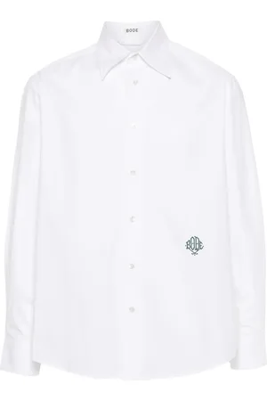 BODE Chemise en popeline à logo brodé