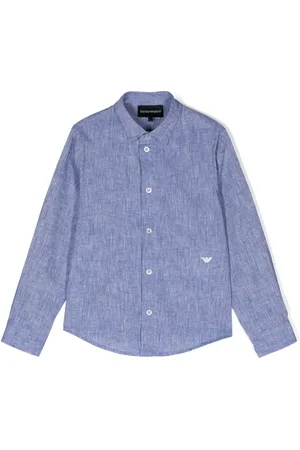 Emporio Armani T-shirt en coton mélangé à logo brodé