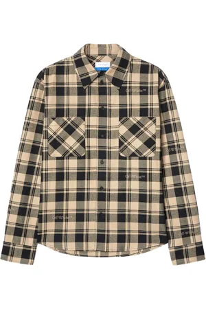 OFF-WHITE Chemise en flanelle à carreaux