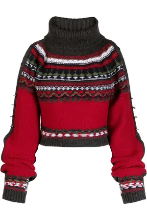 MONSE Pull en maille à motif intarsia