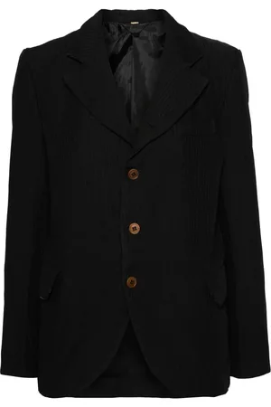 Comme des Garçons Blazer nervuré à simple boutonnage