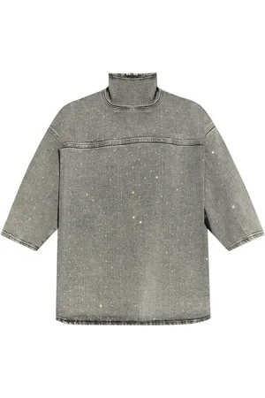 Fabiana Filippi Haut en jean à ornements strassés