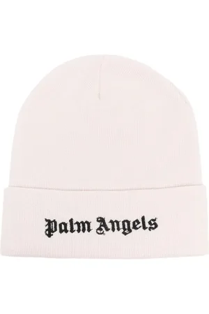 Palm Angels Bonnet en laine à logo brodé