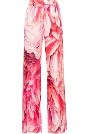 Roberto Cavalli Pantalon palazzo imprimé