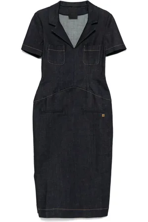 Givenchy Robe mi-longue en jean à logo 4G