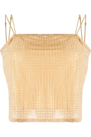Alexander Wang Haut à ornements en cristal