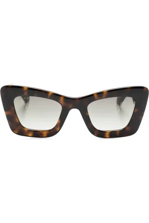 Gucci Lunettes de soleil à monture papillon