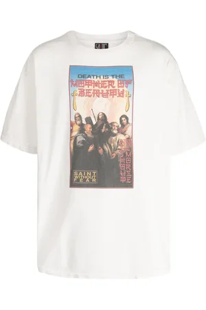 SAINT MXXXXXX T-shirt en coton à imprimé graphique