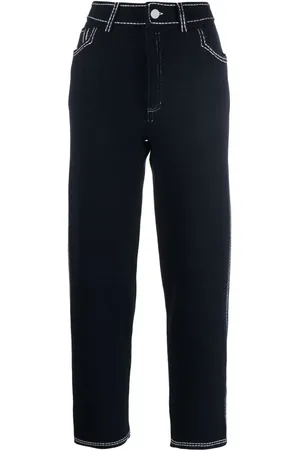 Barrie Pantalon droit à taille haute