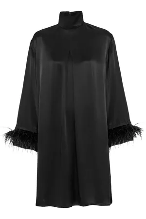 Sleeper Robe courte à détail de plumes