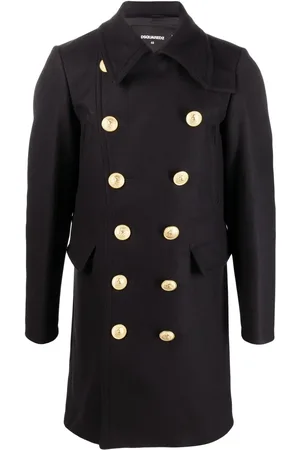 Dsquared2 Manteau en laine à boutonnière croisée